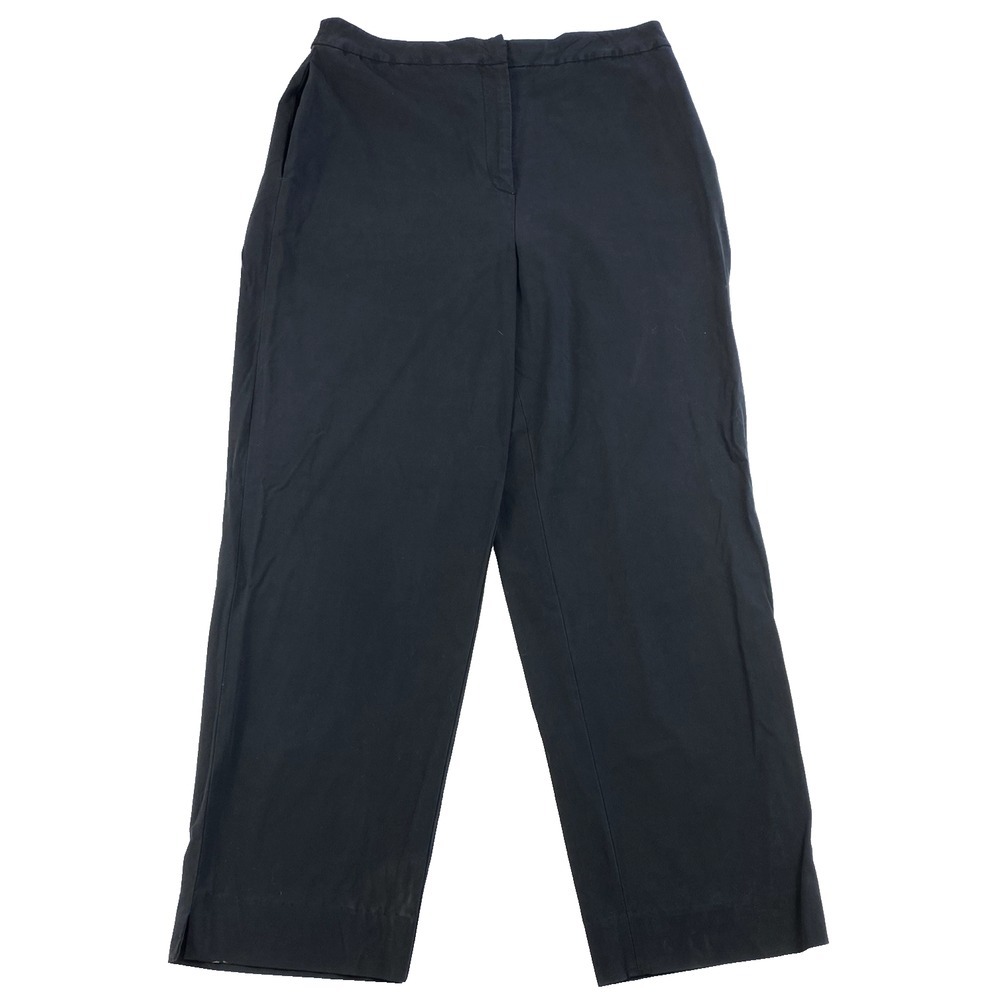 Vintage Talbots Pants Womens Size 10 Black Straight Stretch Business‎ Work Japan